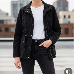 NWT Hayes Black 100% Cotton Jacket Women’s Size XS